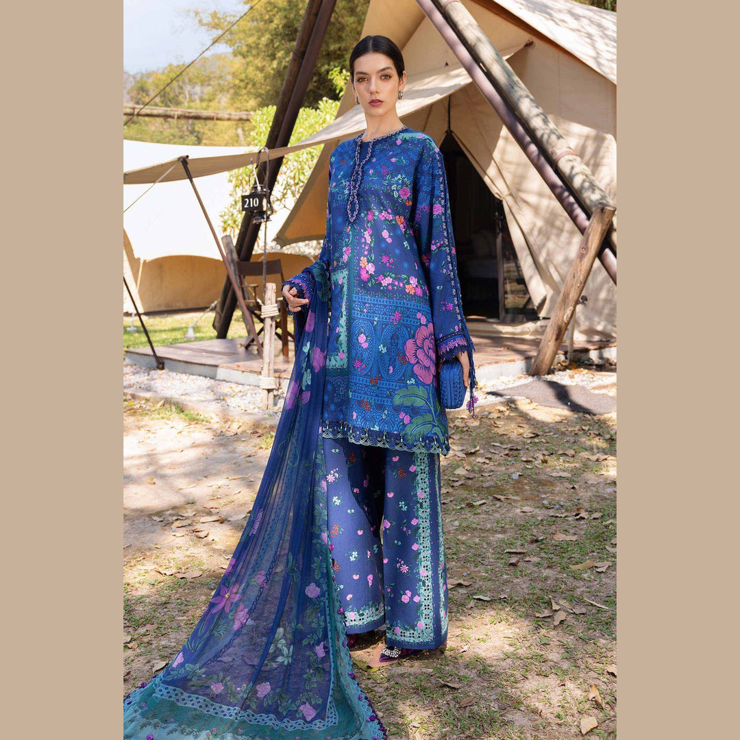 Maria.B M.Prints 4B Women 3-Piece Set Blue