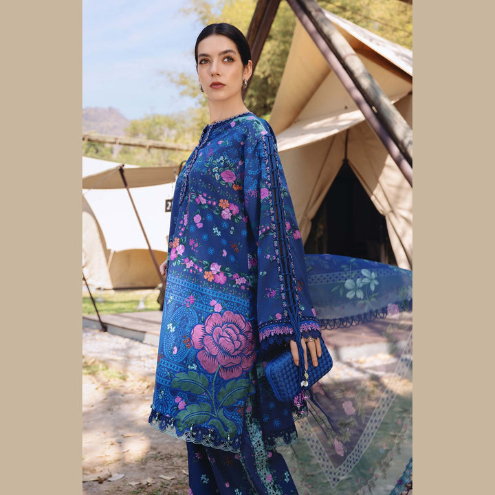 Maria.B M.Prints 4B Women 3-Piece Set Blue
